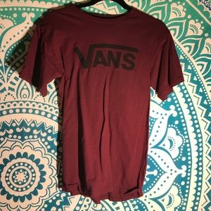maroon vans t-shirt